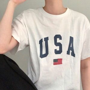 Brandy Melville White USA t shirt